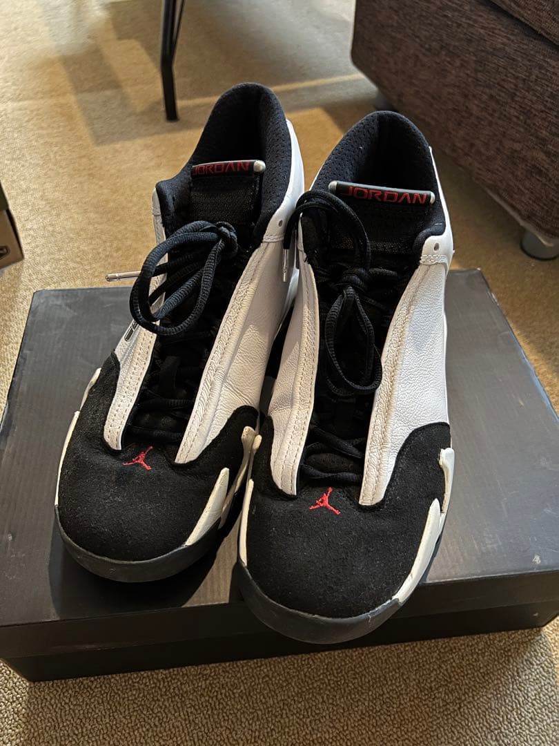 靴 NIKE AIR JORDAN14 RETRO black toe
