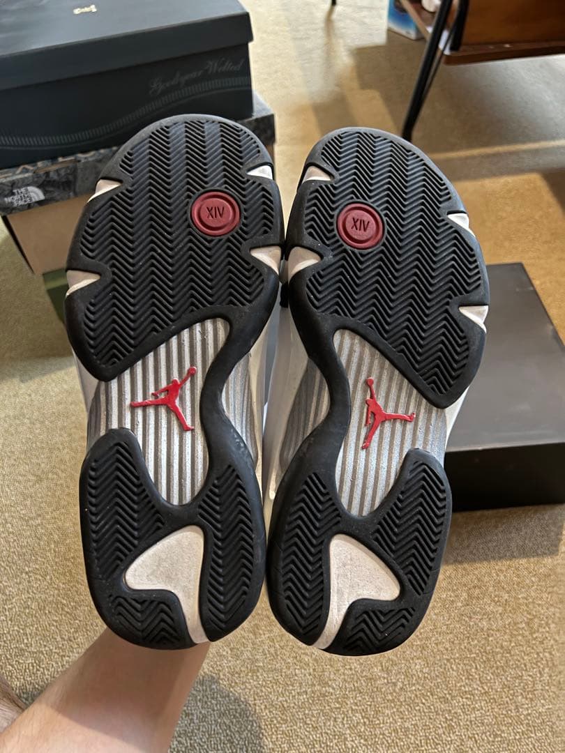靴 NIKE AIR JORDAN14 RETRO black toe