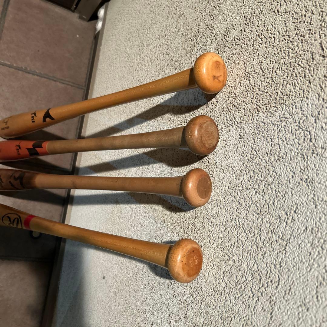 木製硬式バット Bfj4本セット値下げ