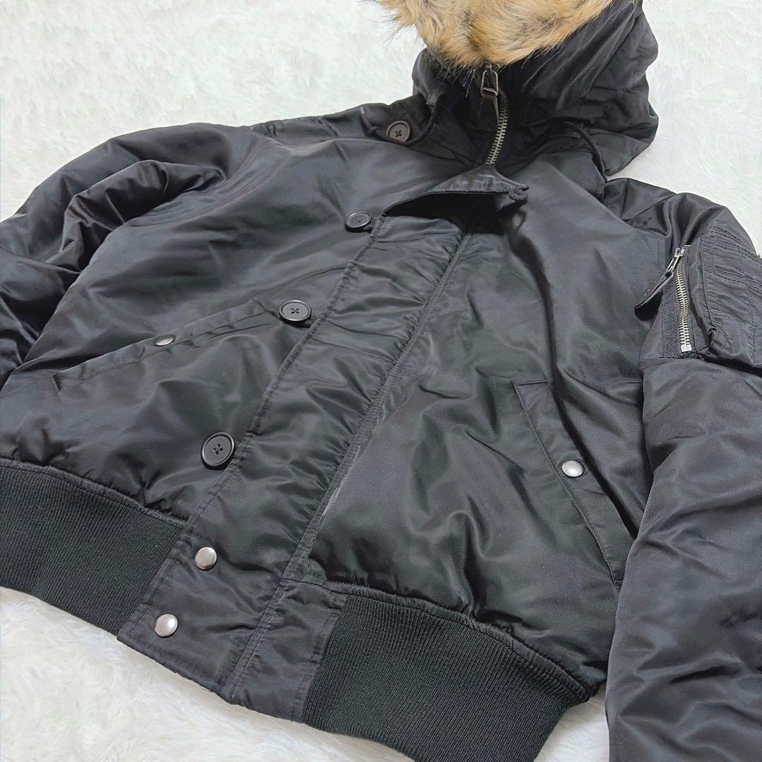 【極美品】AVIREX ブラック N-2Bジャケット L Y2K お兄系 898