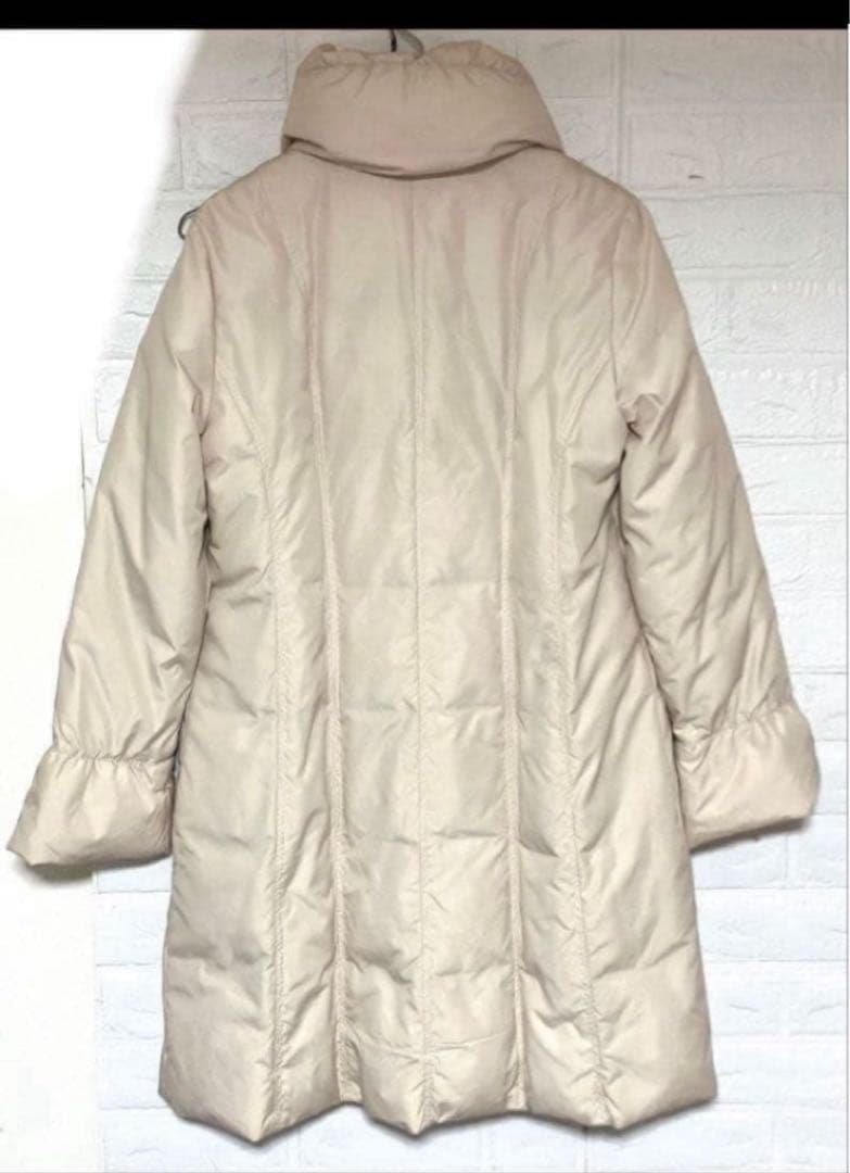 美品　Leilian レリアン　ダウンコート　ロング　ショールカラー　女優襟