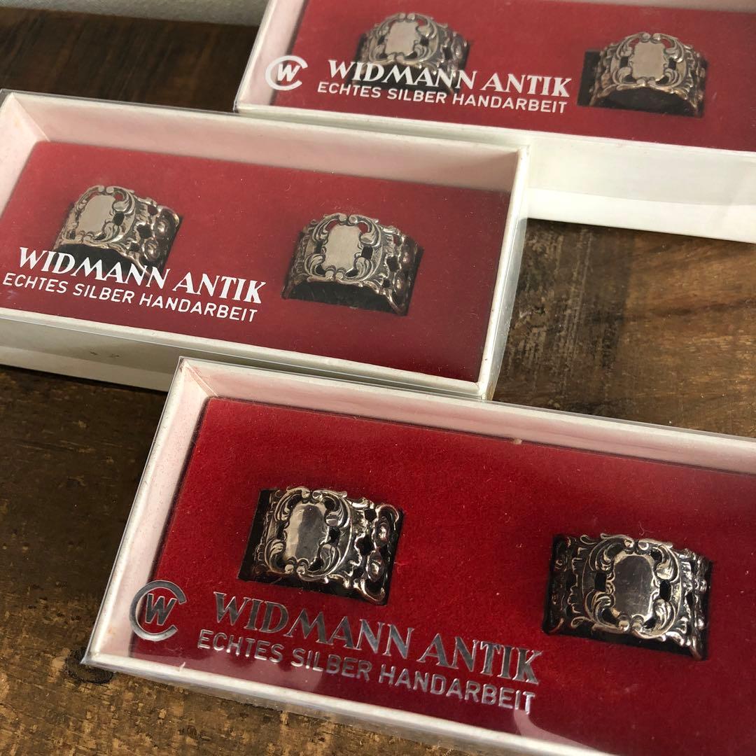 ウィドマン　アンティーク　ナプキンリング　6個セット　シルバー835 銀器