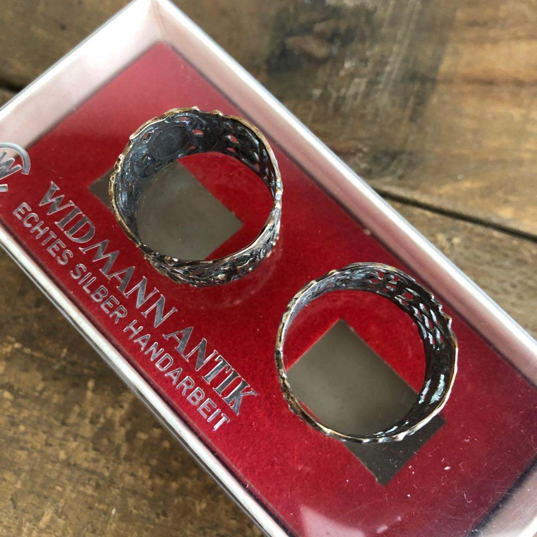 ウィドマン　アンティーク　ナプキンリング　6個セット　シルバー835 銀器