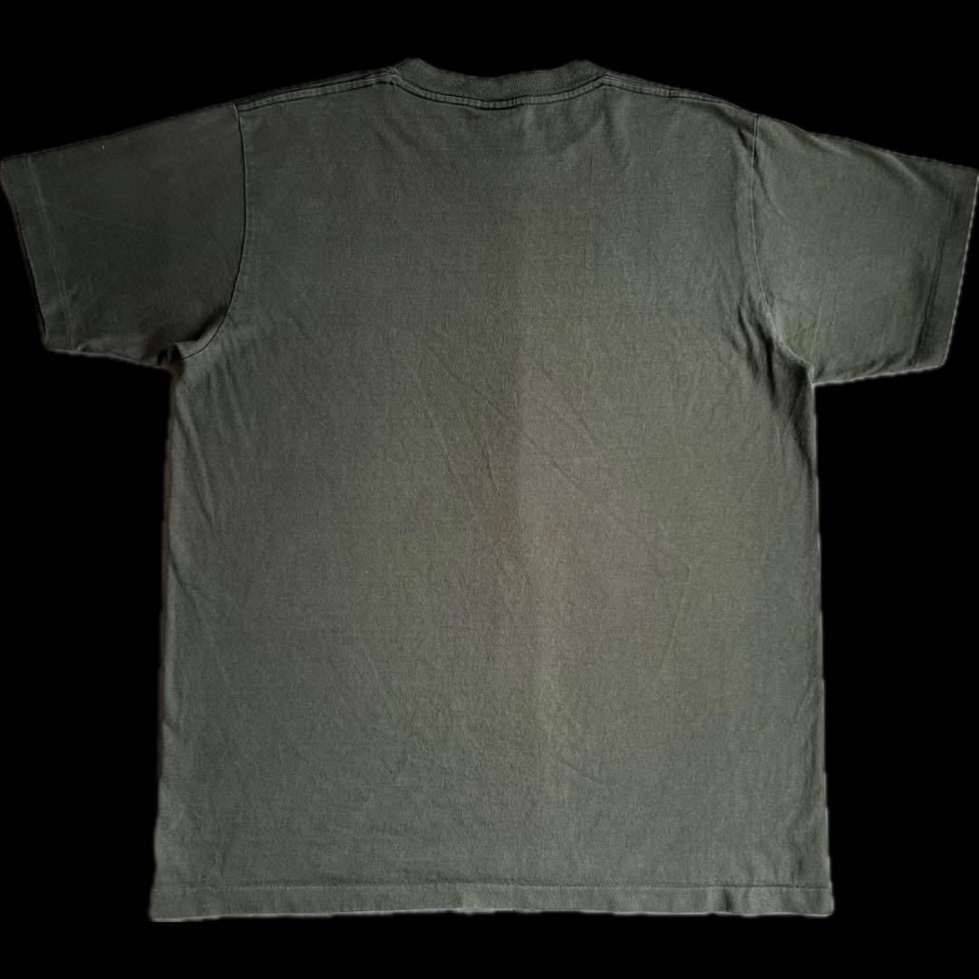 “いーさま専用” old stussy ロゴ プリント Tシャツ オリーブ M