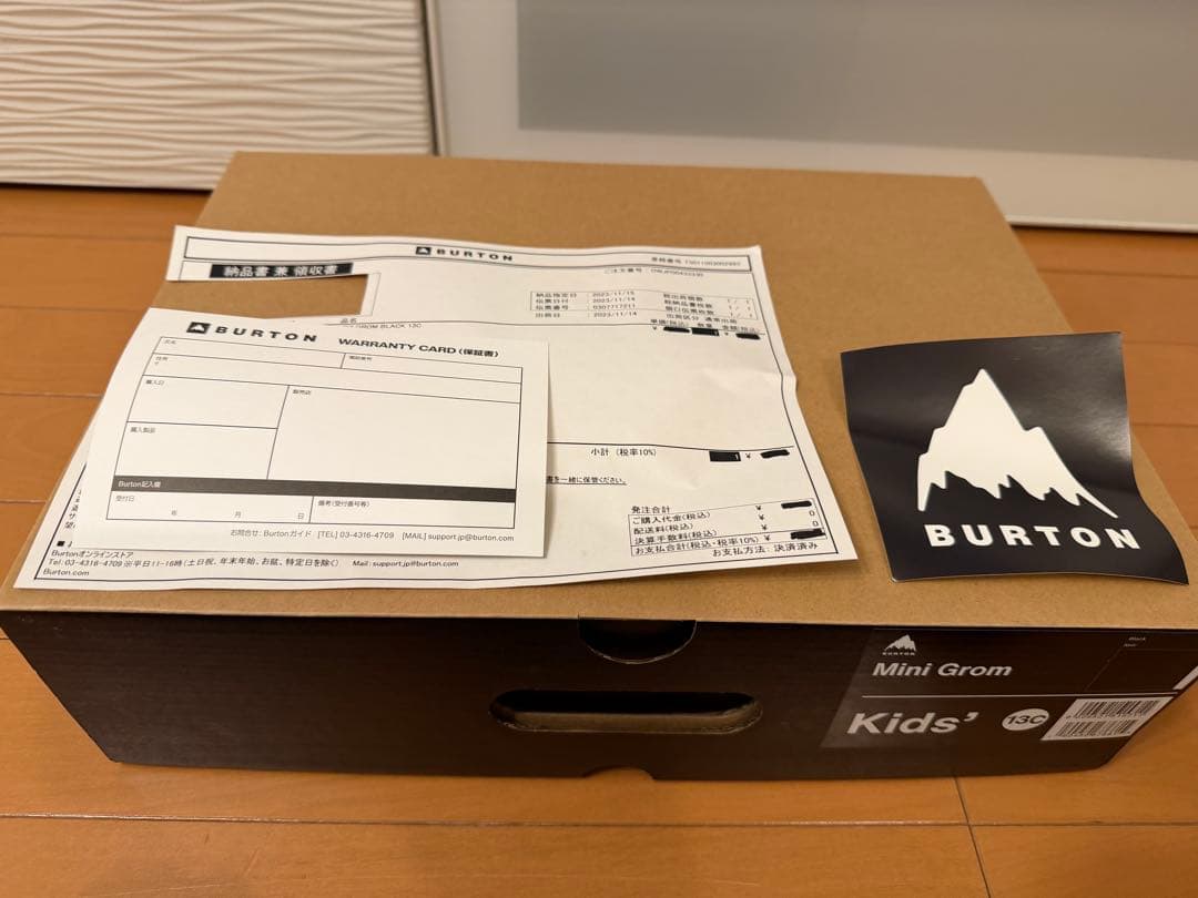 希少BURTON ベルクロMINI GROM スノーボードブーツ 19.5cm