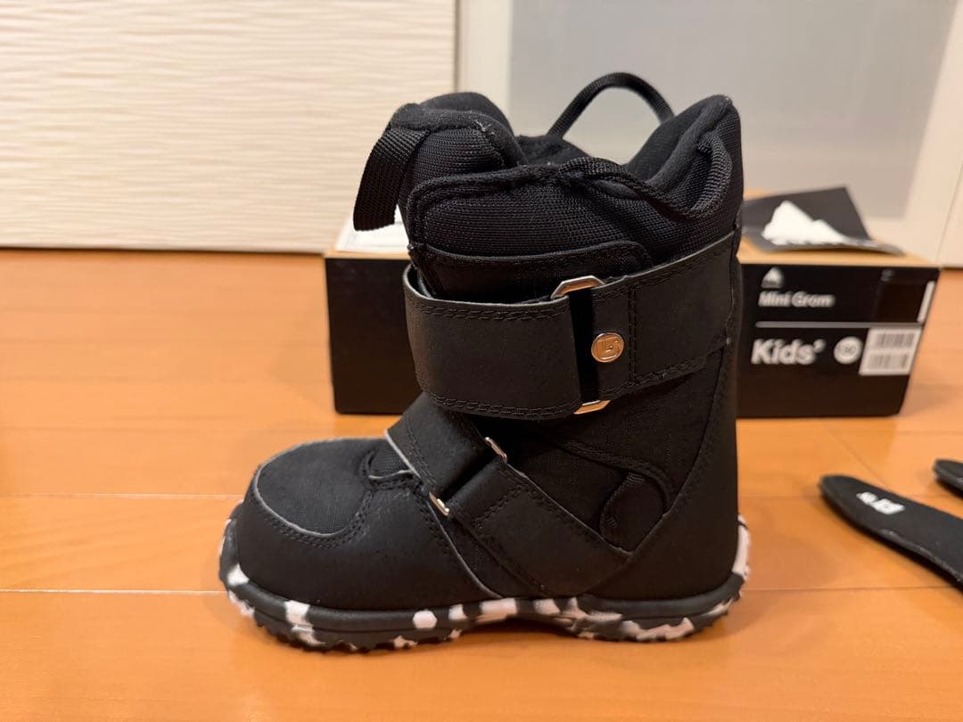 希少BURTON ベルクロMINI GROM スノーボードブーツ 19.5cm