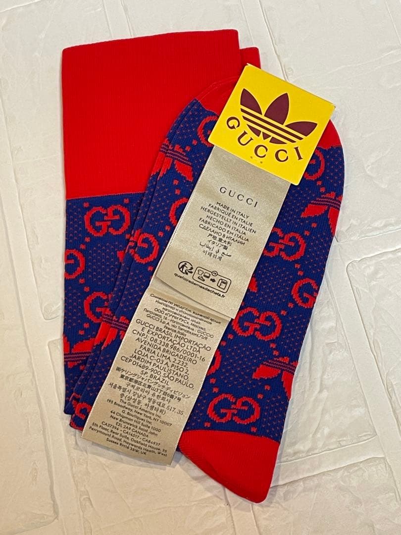 【未使用】GUCCI×adidas コラボ　ソックス　❤︎
