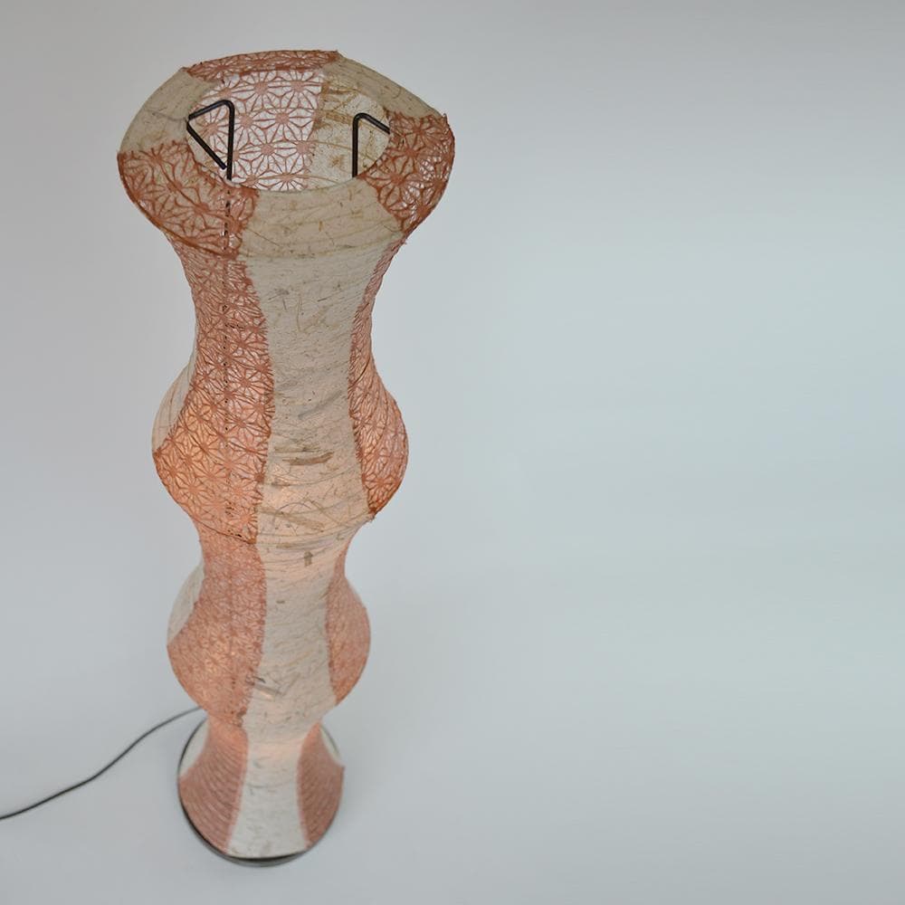 美濃和紙 和風 モダン照明 スタンド型フロアライト バナナ紙×麻葉煉瓦