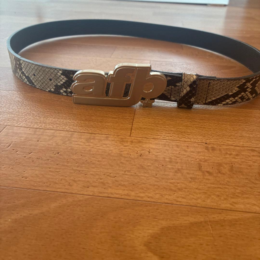 afb ヘビ柄 ベルト