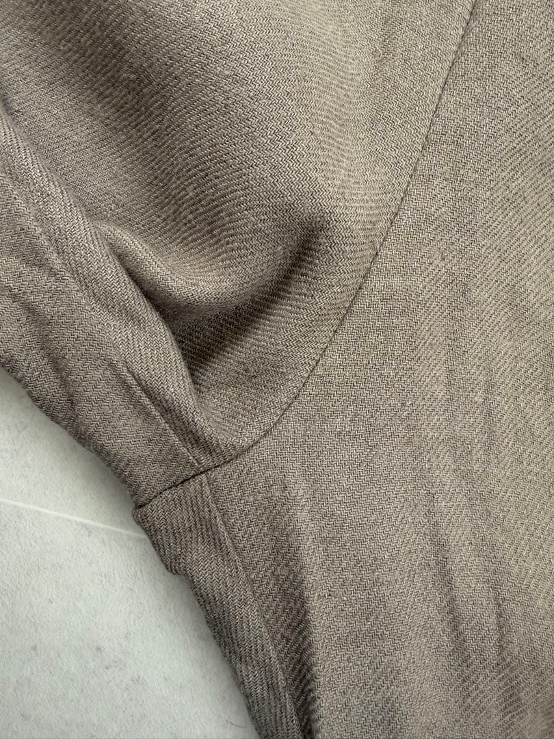 evam eva 定価35200円　リネンウールサロペット　エヴァムエヴァ