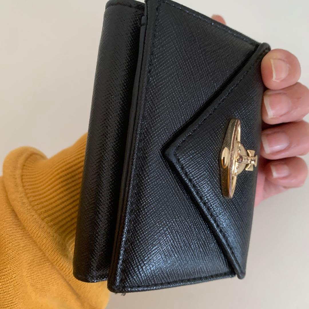 美品Vivienne Westwood サフィアーノレターウォレット ブラック