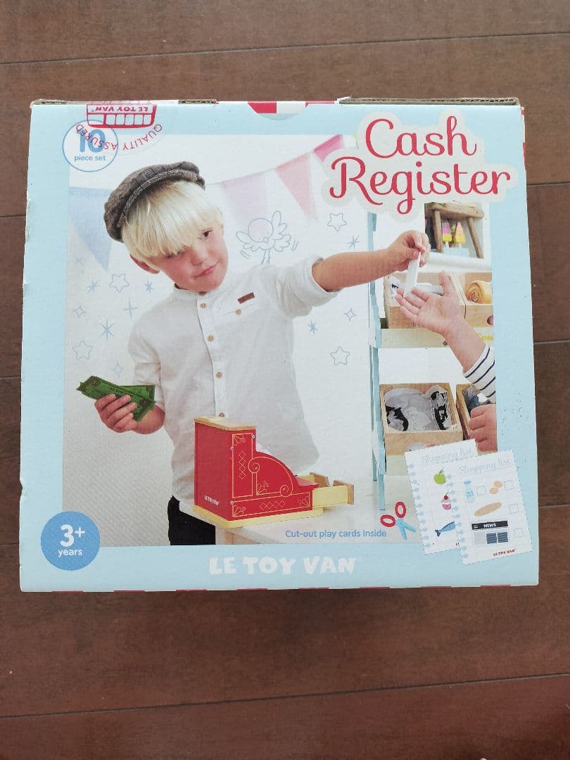 イギリス発 Le toy van 木製レジスター&木製電話 ビンテージフォン