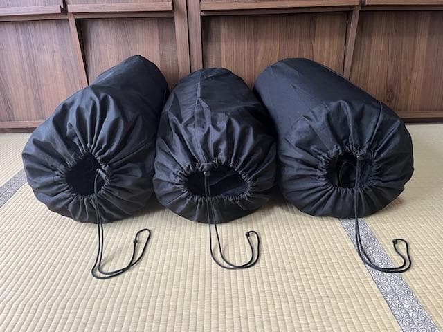 FIELDOOR車中泊マット 10cm厚Sサイズ 自動膨張マットレス 3枚セット