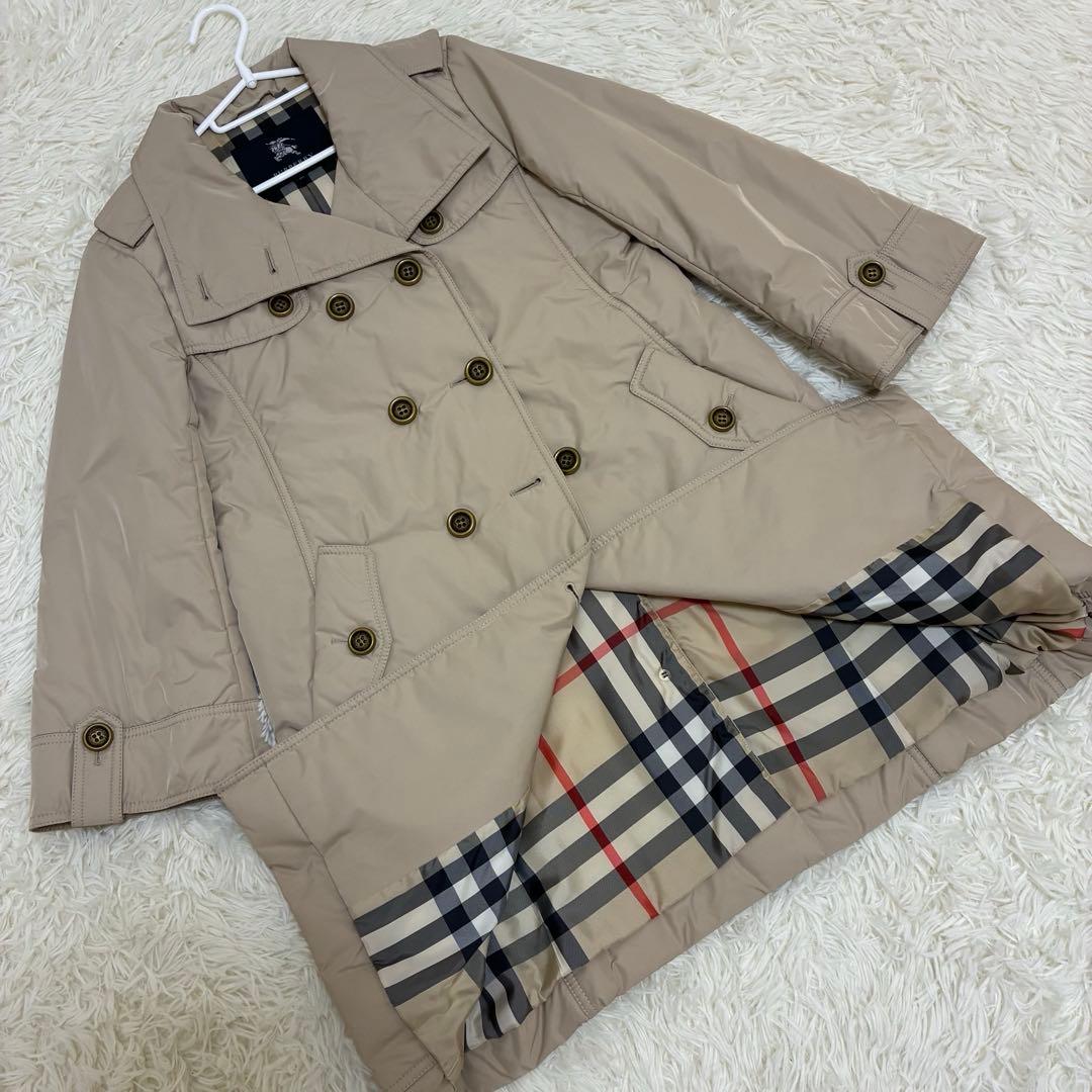 BURBERRY LONDON　トレンチコート　メガチェック　ポリエステル　40