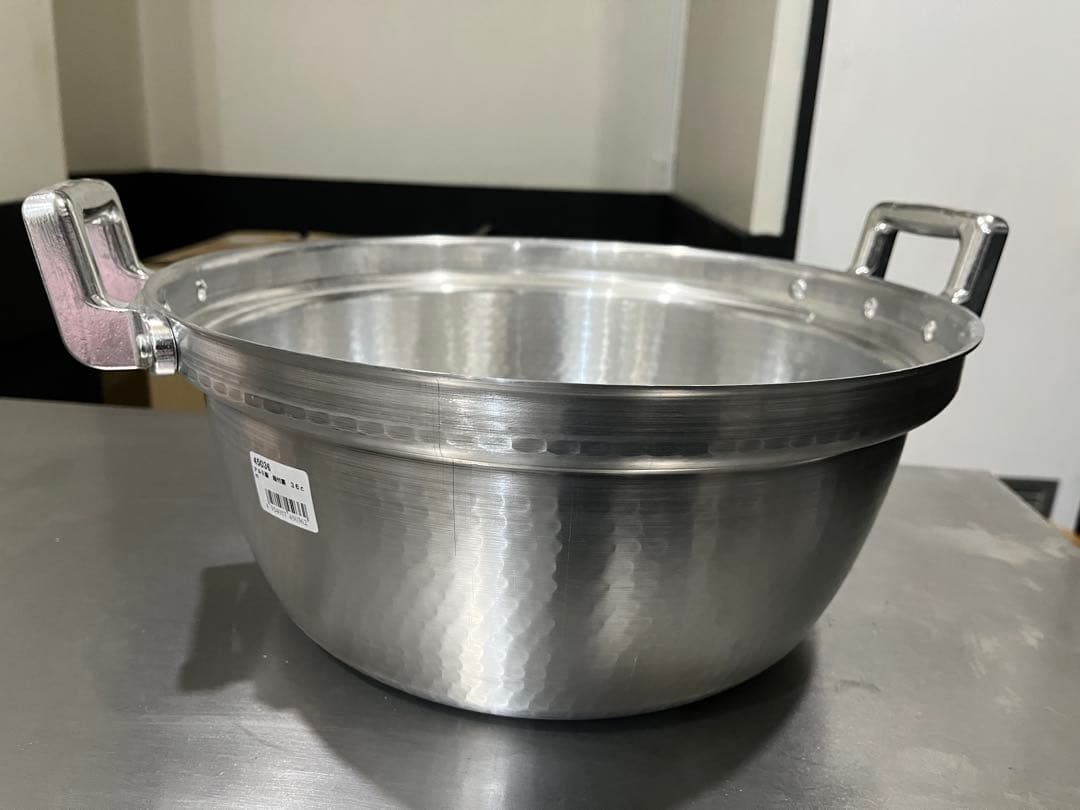 値下げ中❗️アルミ製両手鍋 36cm ハンマー仕上げ9800 → 8000