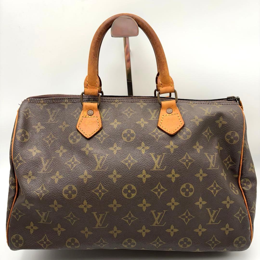 鑑定済 ルイヴィトン モノグラム スピーディ35 ボストン ハンドバッグ