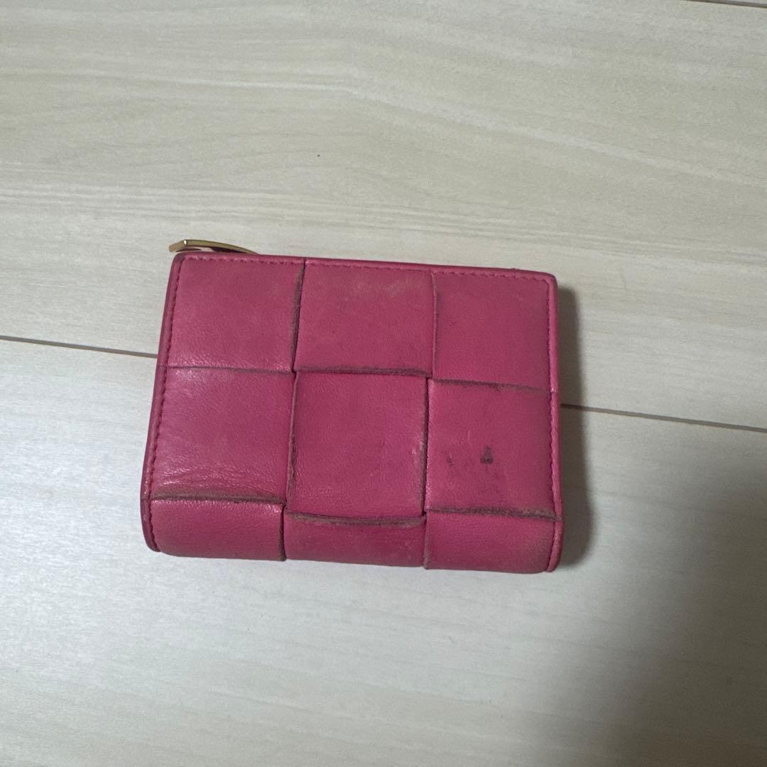 BOTTEGA VENETA 二つ折り財布 ピンク