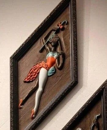 50'svintage ハーレクイン壁掛け　Rocka billy