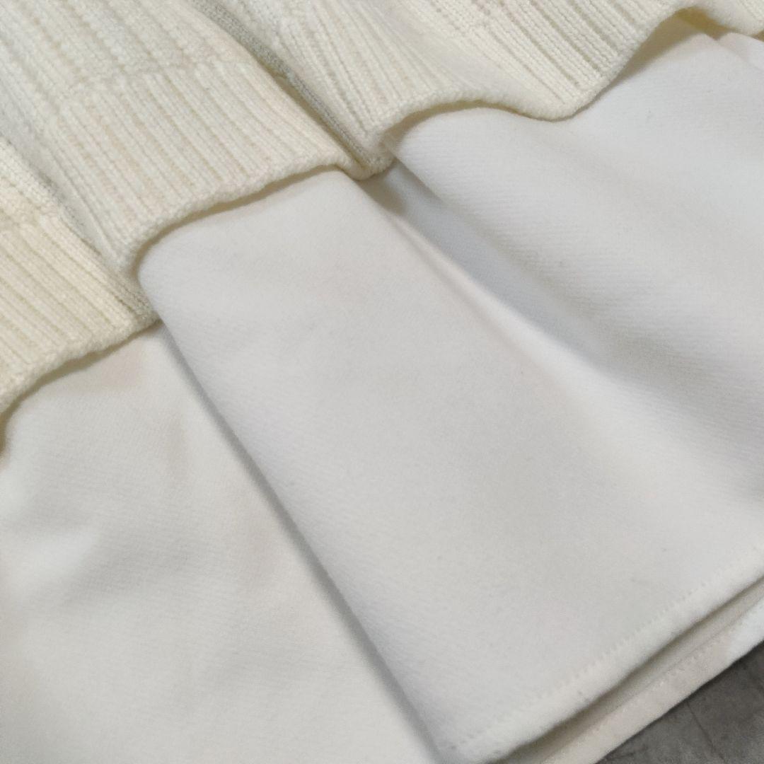 美品　完売品　SONO/ソーノ レイヤードフレアニットプルオーバー　アイボリー