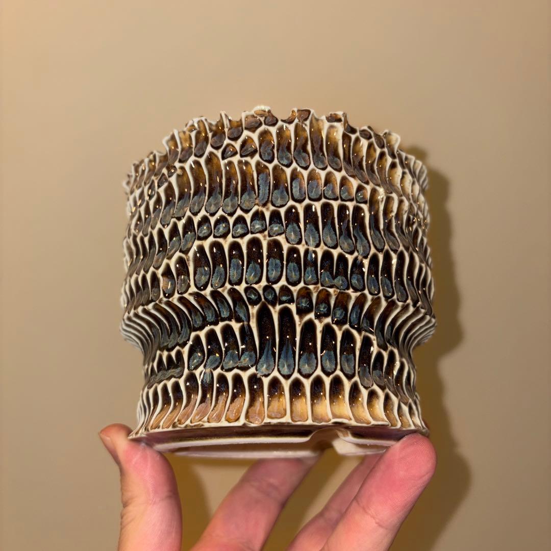 L 盆栽鉢 作家鉢 陶器 真柏 糸魚川真柏 皐月 五葉松 黒松 長寿梅 アガベ