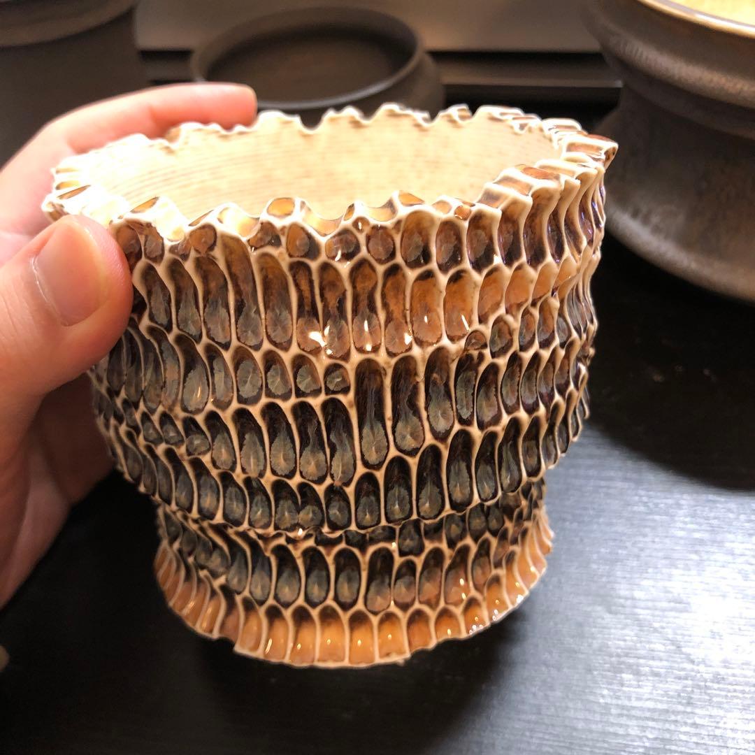 L 盆栽鉢 作家鉢 陶器 真柏 糸魚川真柏 皐月 五葉松 黒松 長寿梅 アガベ