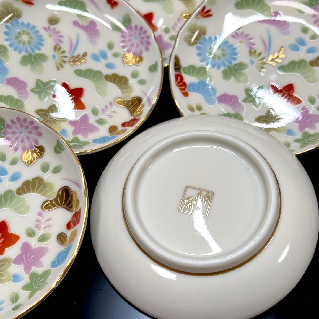 【天然石】 香蘭社 四季わらべ唄 金彩色絵 銘々皿 セット 他おまとめ