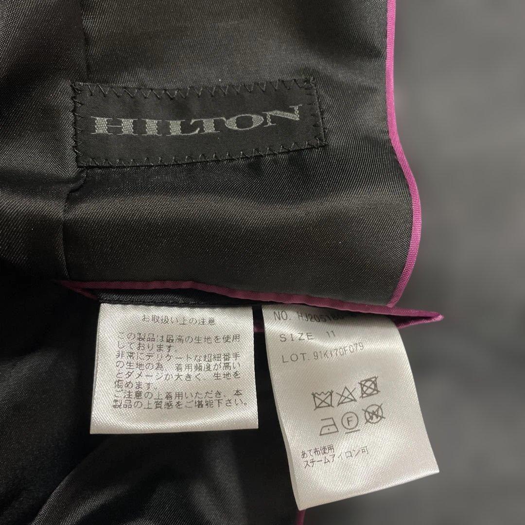 Hiltonヒルトン/チェック/セットアップパンツスーツ