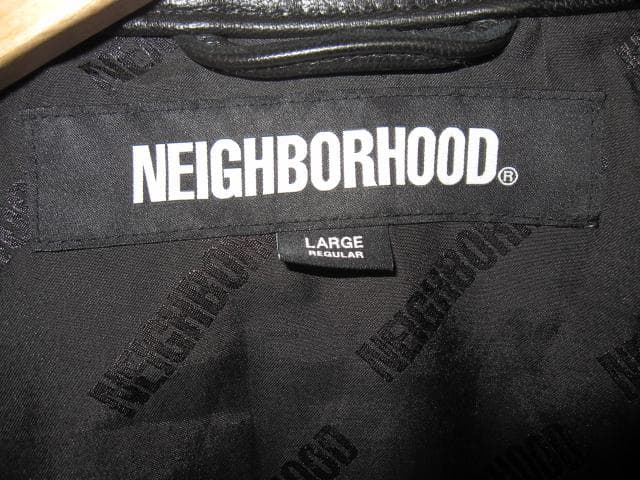 ジャケット・アウター NEIGHBORHOOD LEATHER PM JACKET L BLACK