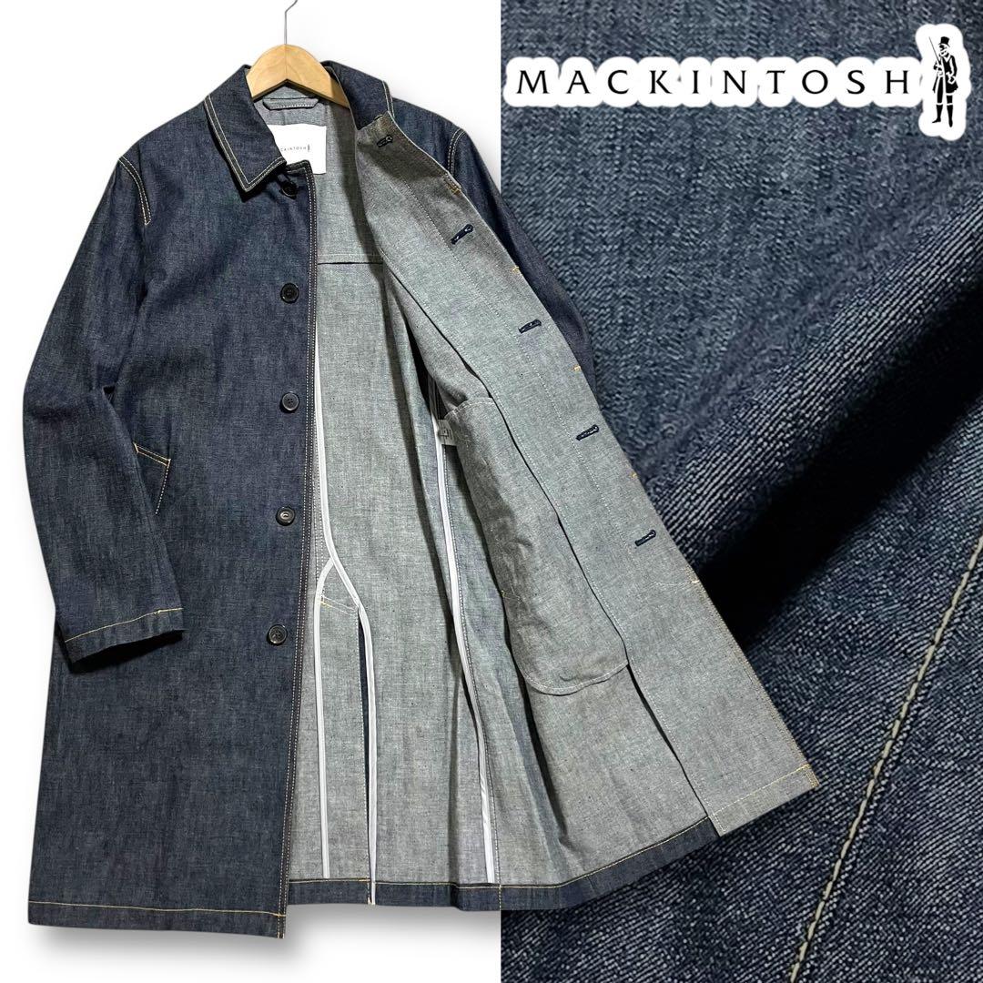 極美品 現行 マッキントッシュ ジャパンデニム ダンケルド ステンカラーコート
