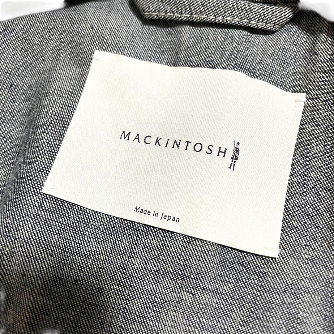 極美品 現行 マッキントッシュ ジャパンデニム ダンケルド ステンカラーコート