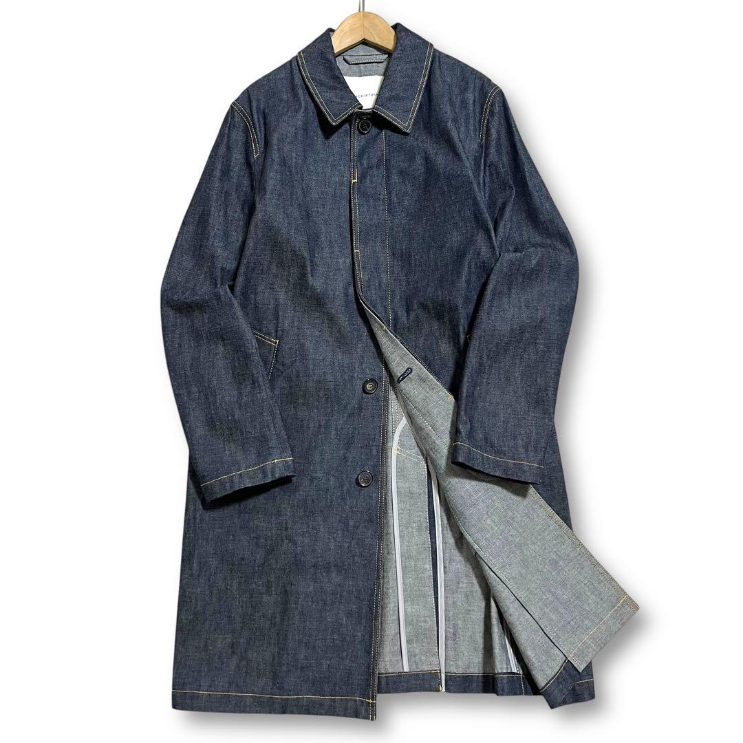極美品 現行 マッキントッシュ ジャパンデニム ダンケルド ステンカラーコート