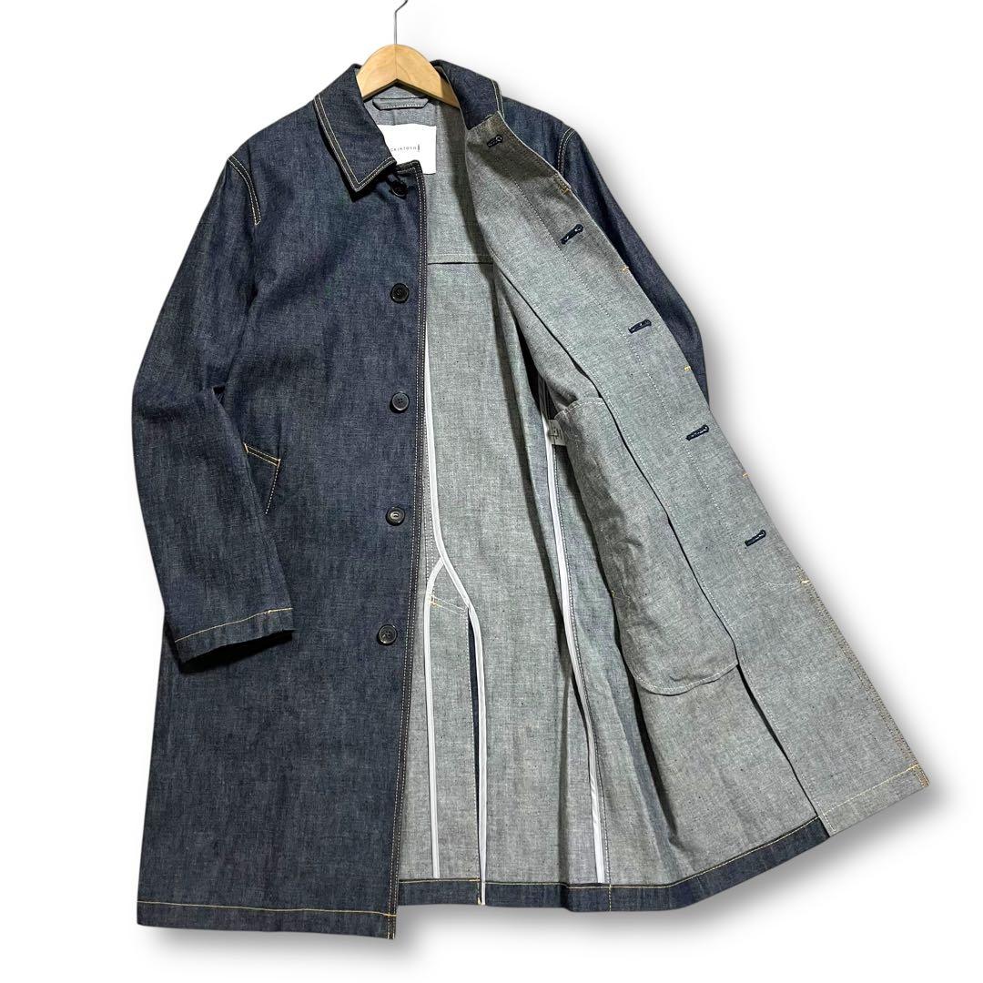 極美品 現行 マッキントッシュ ジャパンデニム ダンケルド ステンカラーコート