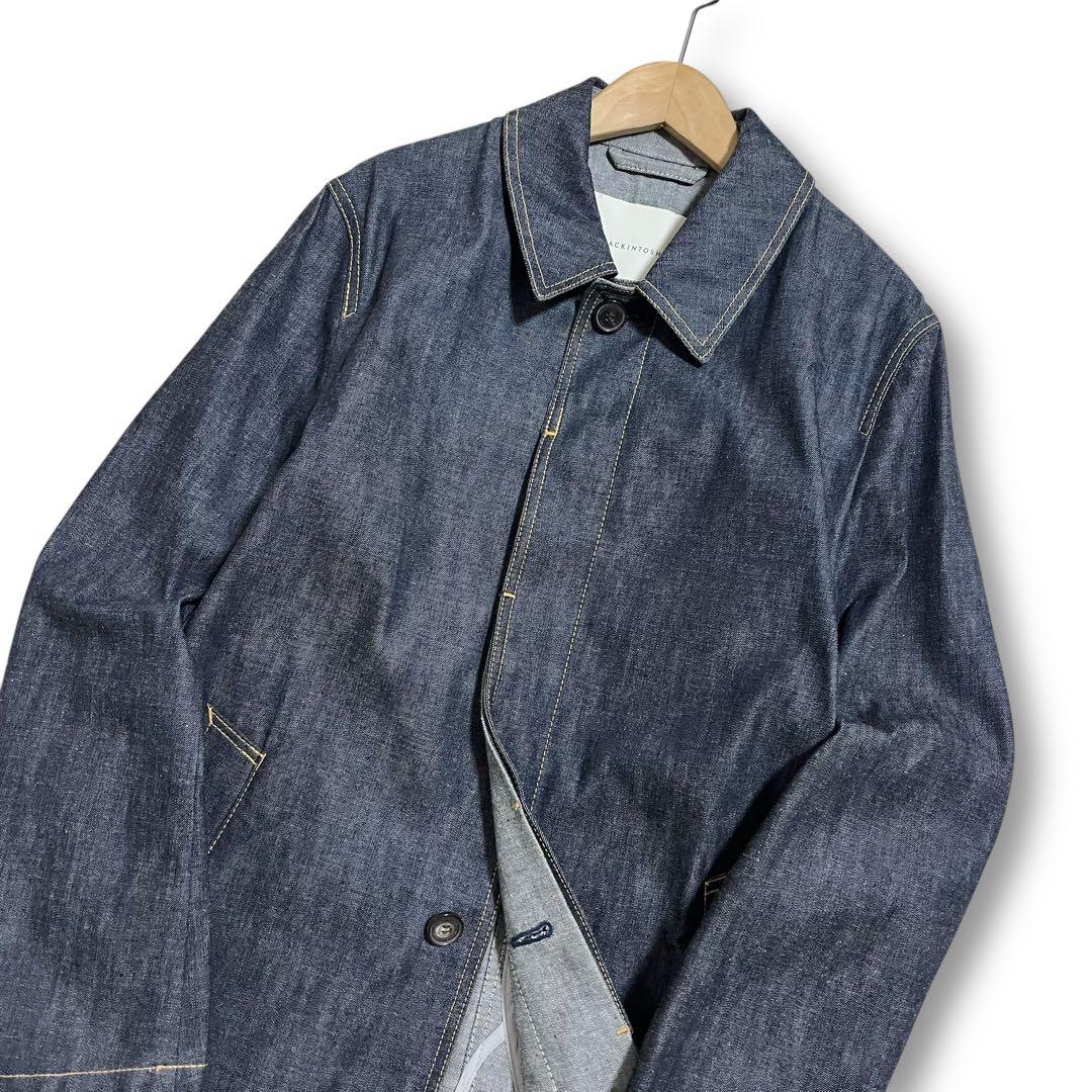 極美品 現行 マッキントッシュ ジャパンデニム ダンケルド ステンカラーコート