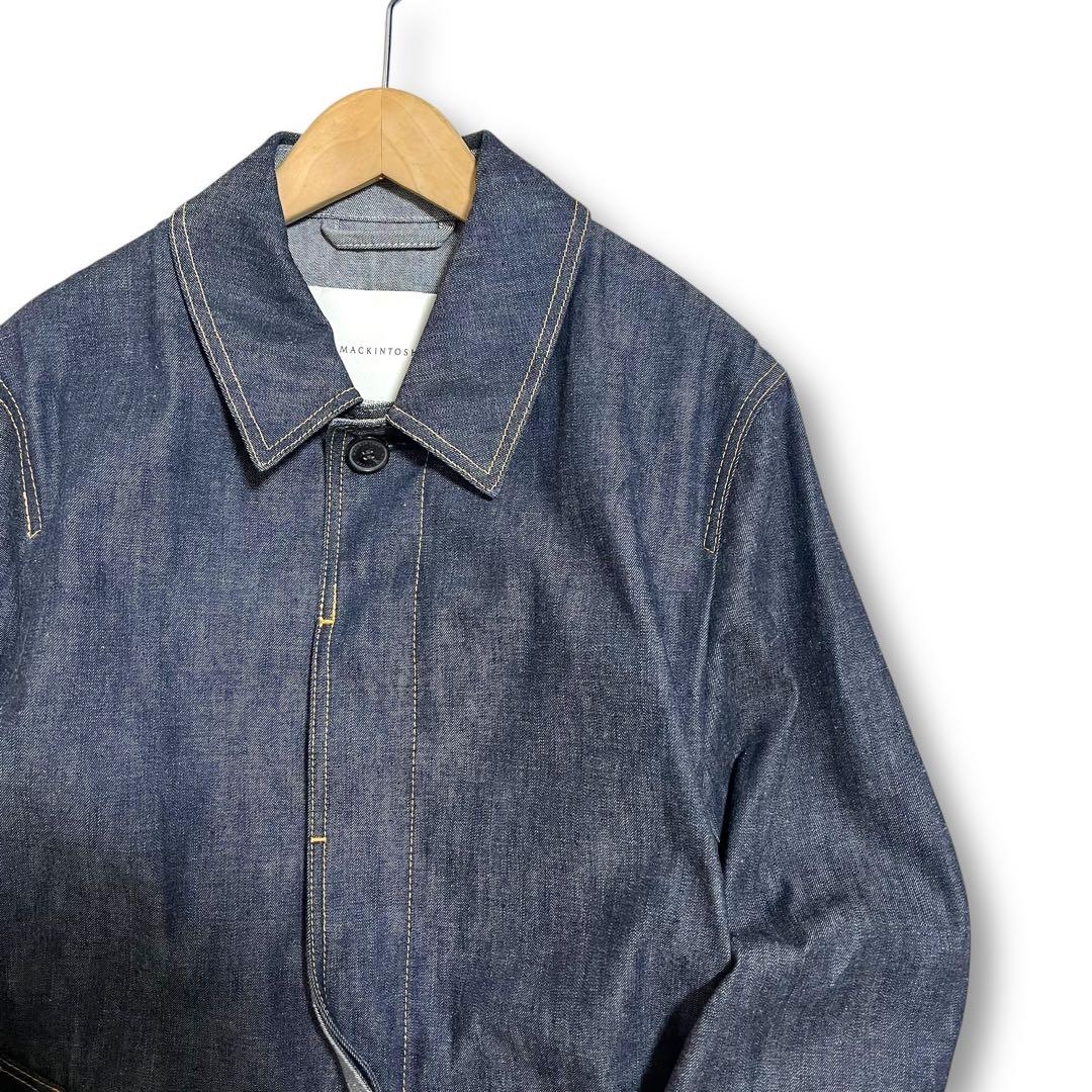 極美品 現行 マッキントッシュ ジャパンデニム ダンケルド ステンカラーコート