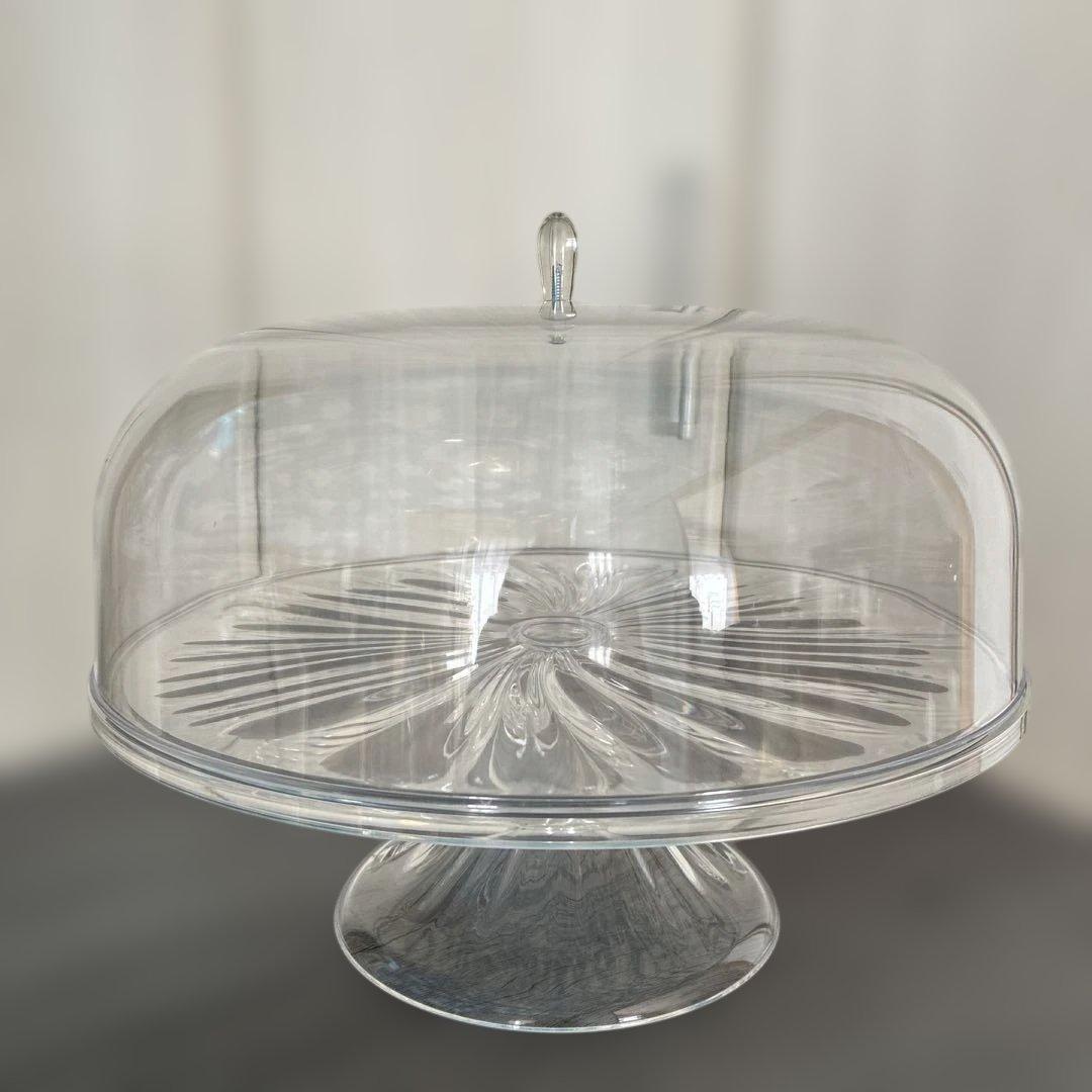 グッチーニ ケーキスタンド&ドーム 2494.0000 クリアー　　L
