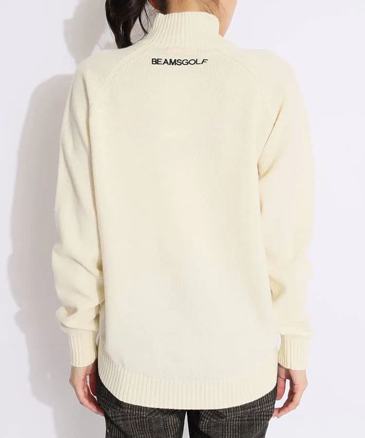 ★美品★BEAMS　GOLF　フロントロゴハイネックニット　サイズ　L