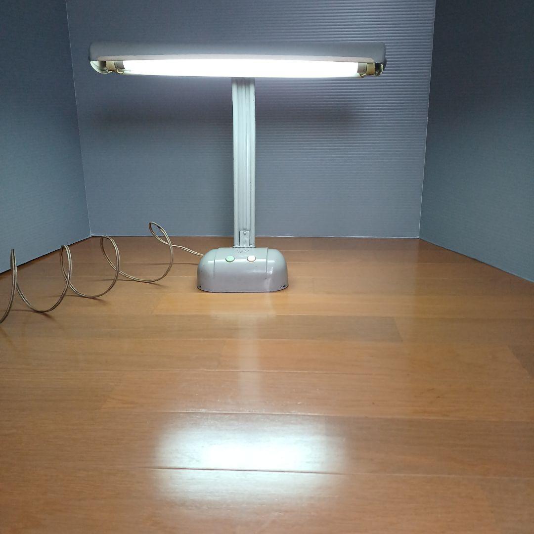 昭和レトロ　ナショナル 蛍光灯器具　学習用電気スタンド　ディスクライト　希少品