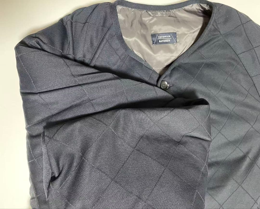 nanamica × BATONER ニット ダウン カーディガン