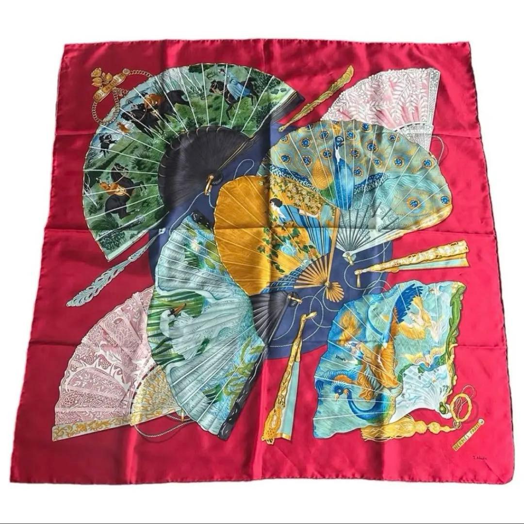 まみぃ　【超美品】HERMES エルメス カレ90 魅惑のそよ風　スカーフ