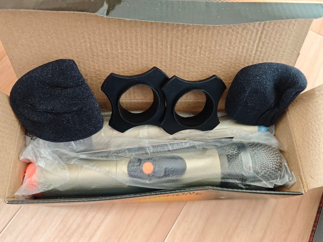 HANZON ホームカラオケ サウンドボックス 無線マイク2本付き