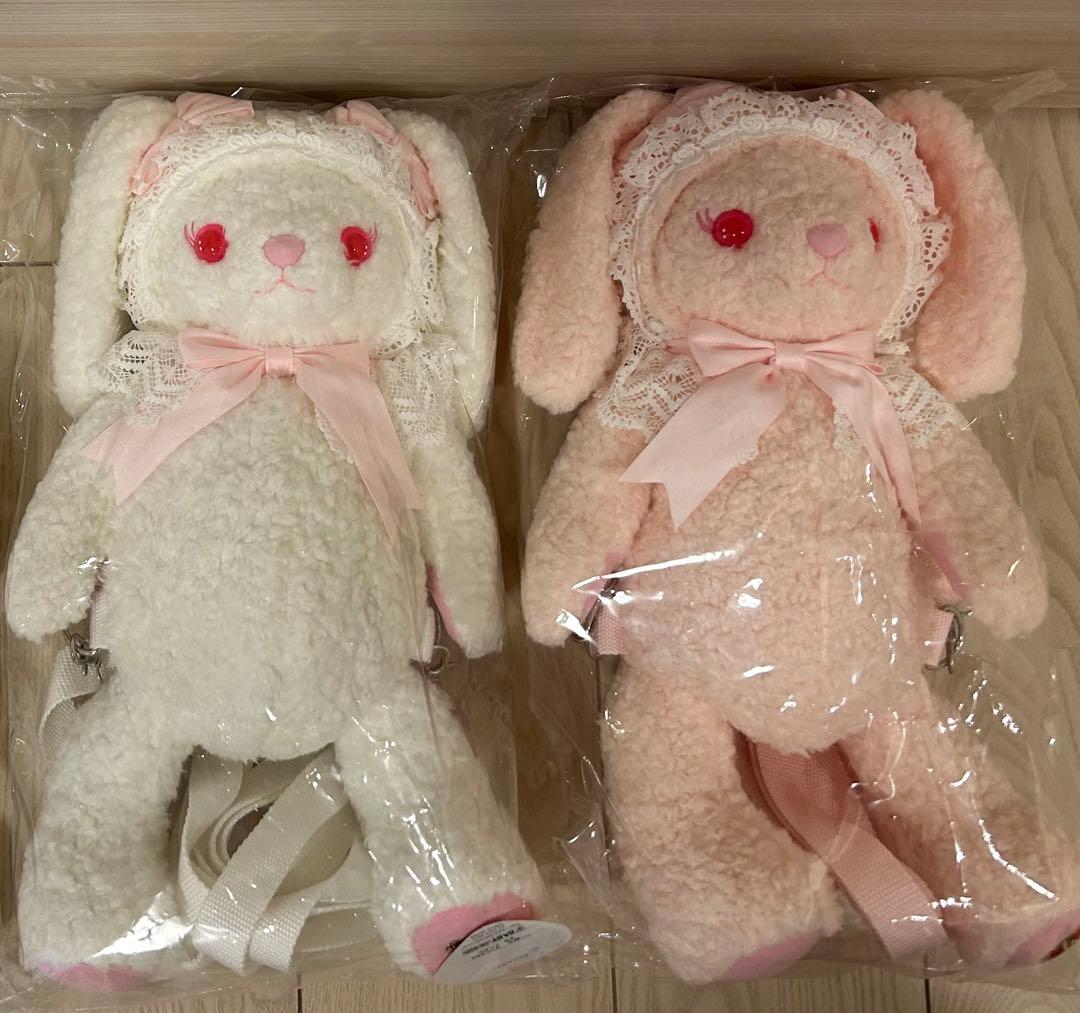 【新品未開封】 うさくみゃリュック　白ピンク　うさくみゃリュックミニ