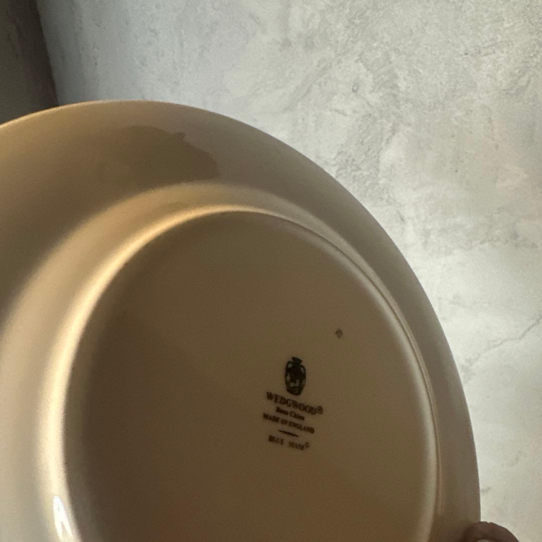 ウェッジウッド　希少品　廃盤　黒壺ブルーサイアムプレート２枚セット　ヴィンテージ