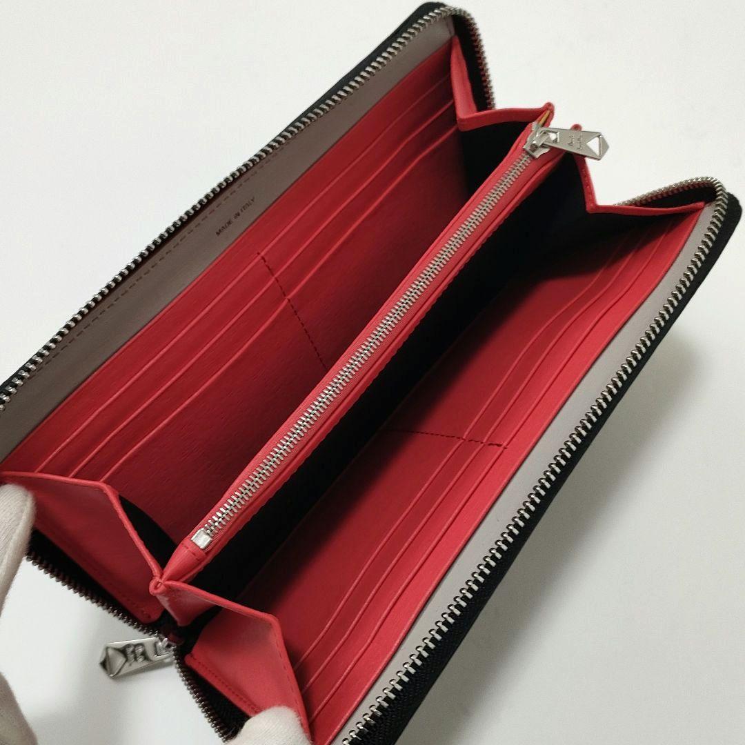 【新品未使用品】ポールスミス　長財布　ラウンドジップ　マルチストライプ　箱付き