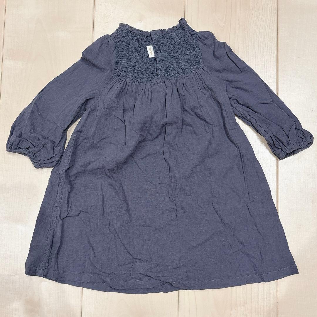 【マールマール】シャーリングワンピース【70-90cm】