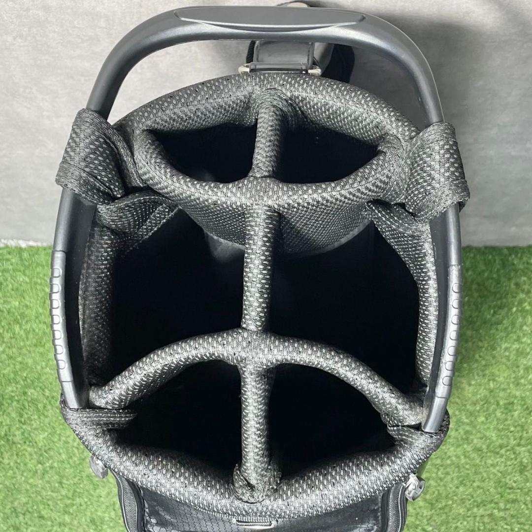 【美品】JACK BUNNY ジャックバニー キャディバッグ ゴルフバッグ 黒