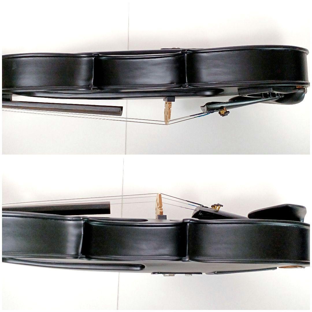 美品☆hallstatt ハルシュタット CV-210E エレキバイオリン 黒