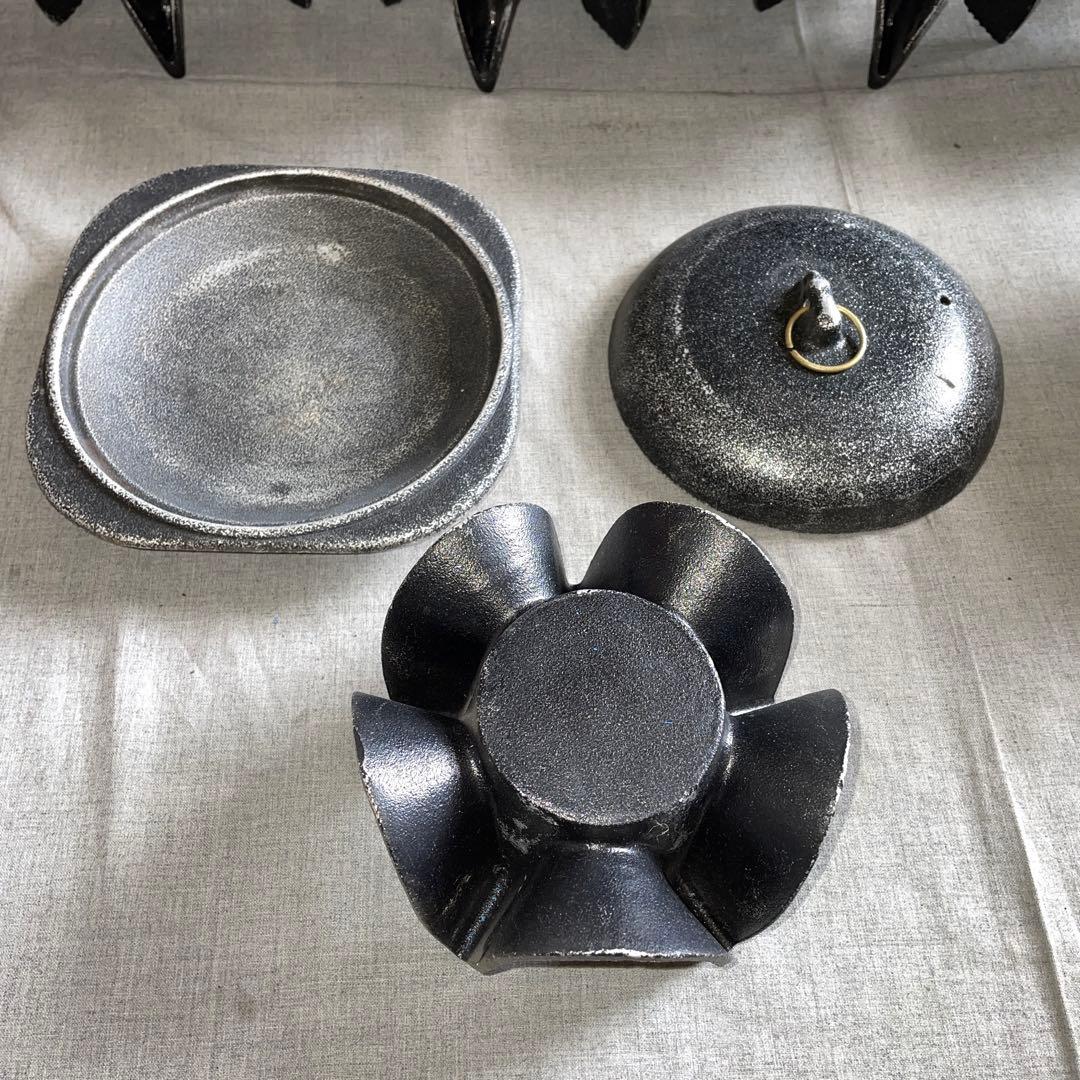 60点　一人 焼き台　コンロ　業務用　店舗 厨房 用品　飲食業　アルミ？浅鍋