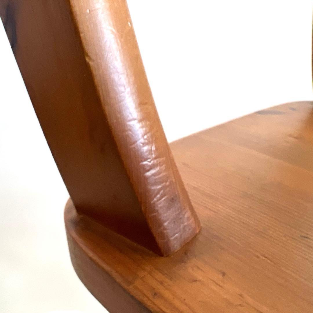 パイン材・ダイニングチェア・スクロールバックチェア