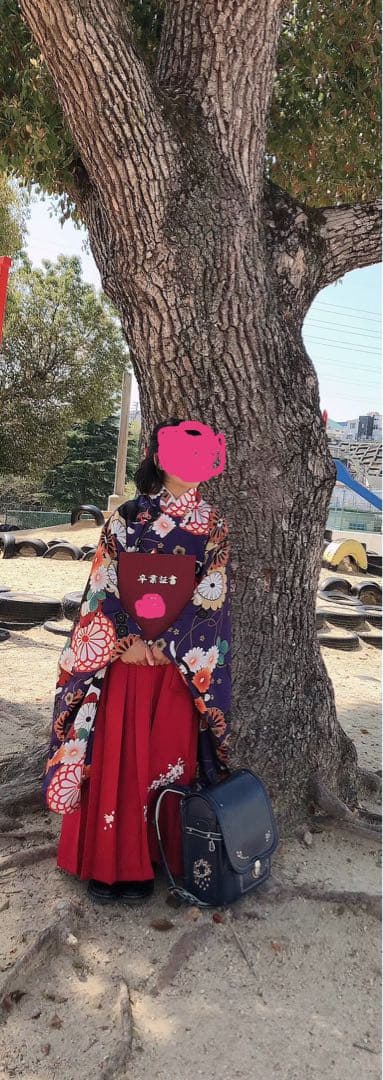 HIRO♡卒業式　袴　猫手毬