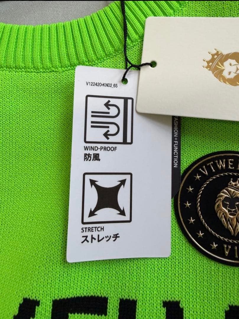 V12 V TWELVE防風ストレッチ裏地付きニット セーター 試着のみ XL